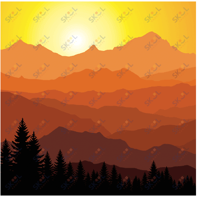 Scenic View Designed Paper