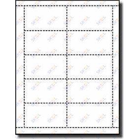 Perforated Cardstock Business Card (White, 500 Cards)