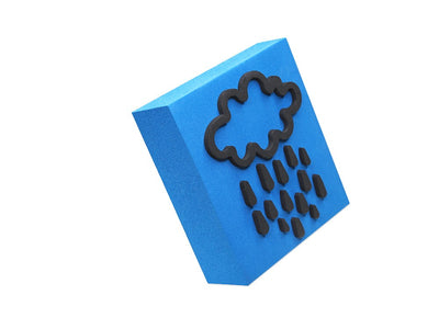 Foam Stamp Block Rain Cloud