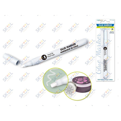 Glue Marker Transparent Broad Tip