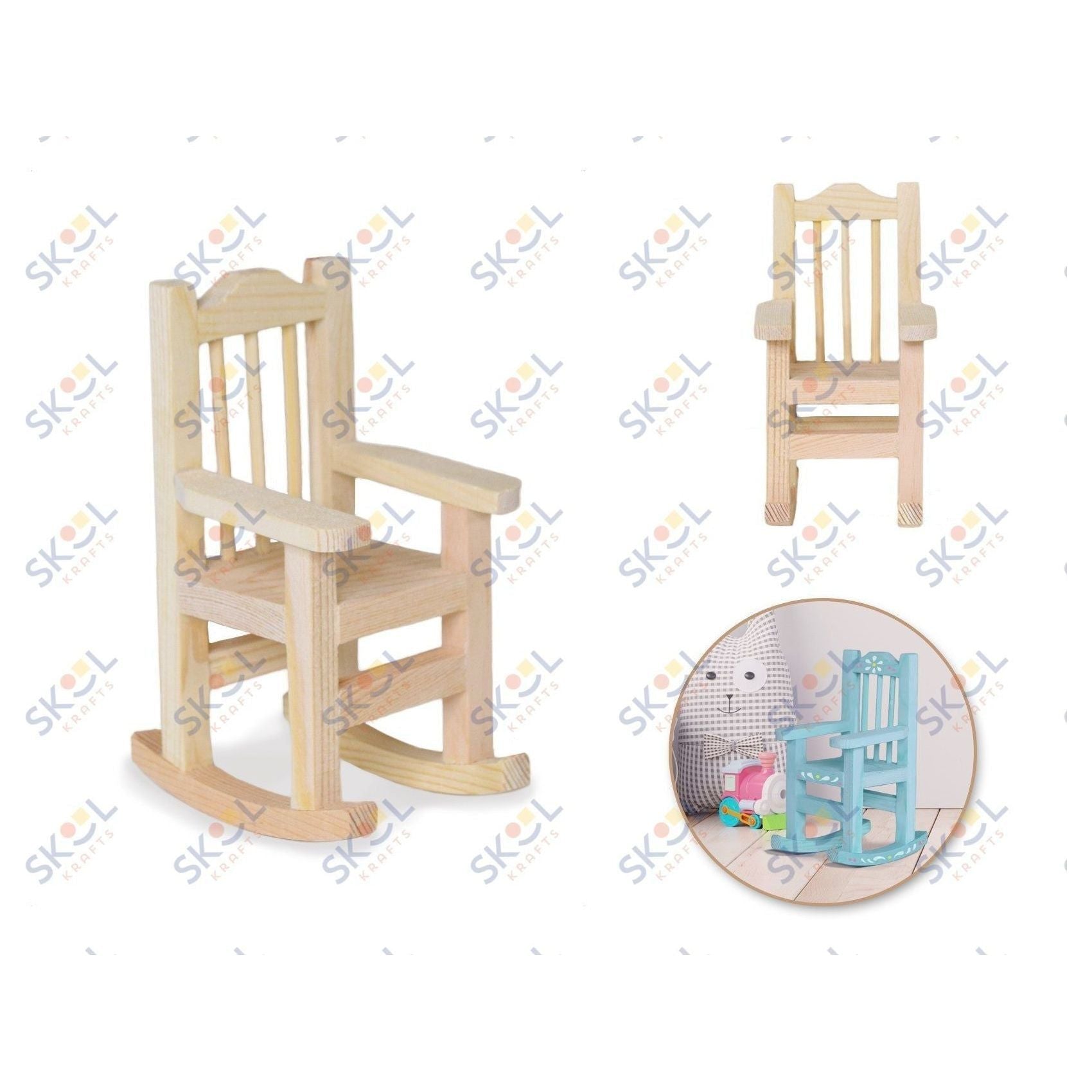 DIY Mini Rocking Chair | Craft Kit - Unfinished Wood – Skool Krafts