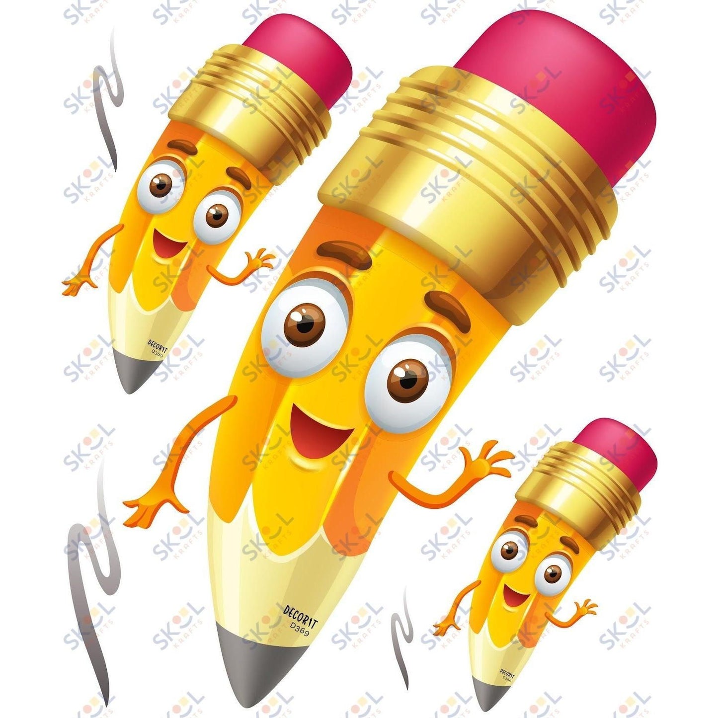 Smiley pencil CENTERPIECE 24x28