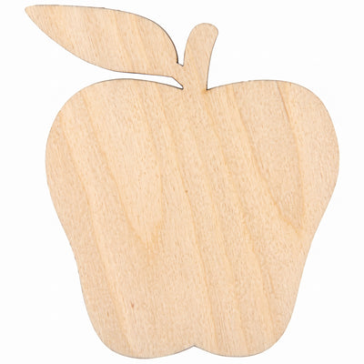 Wooden Apple Cutout 5"