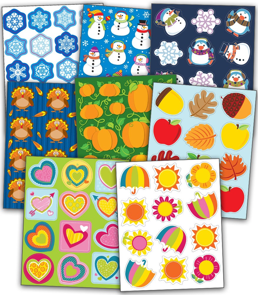 Seasonal Shape Sticker Pack