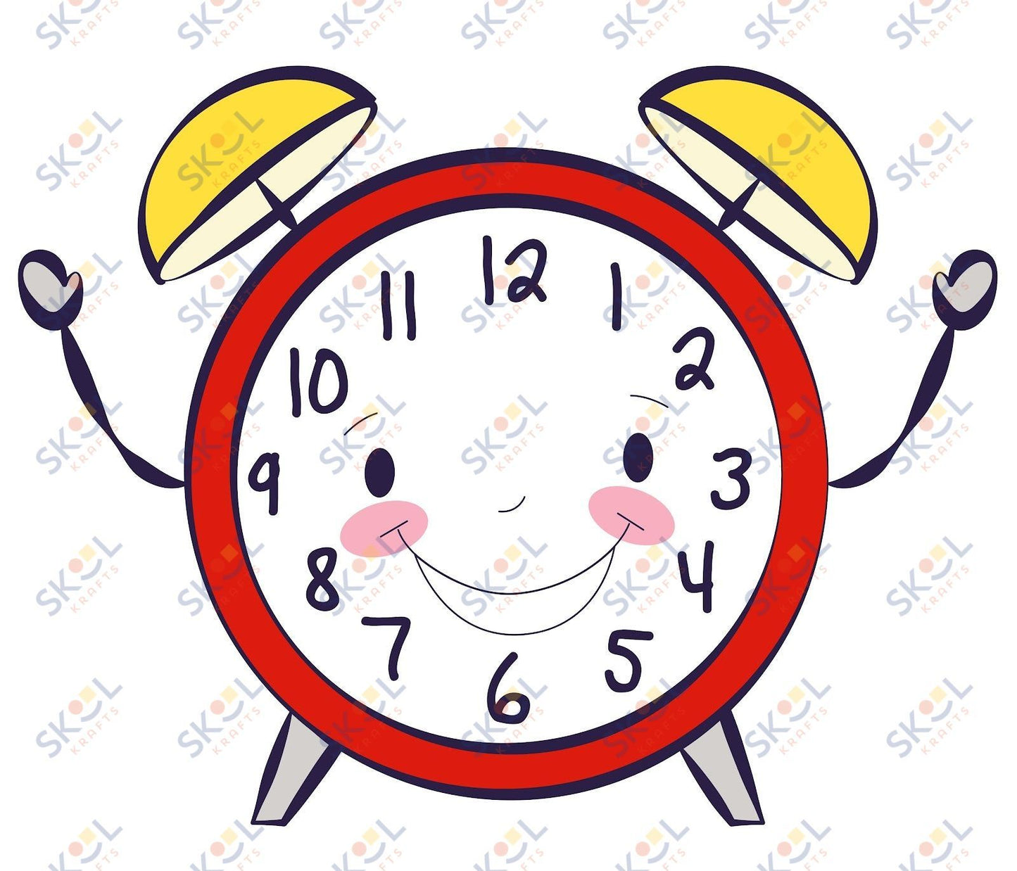 happy clock 2 centerpiece 24x28