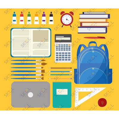school supplies centerpiece 24x28