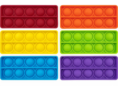 Popper Toy 10 Frames 6/pk 4" x 1½" x ½" Assorted Colors