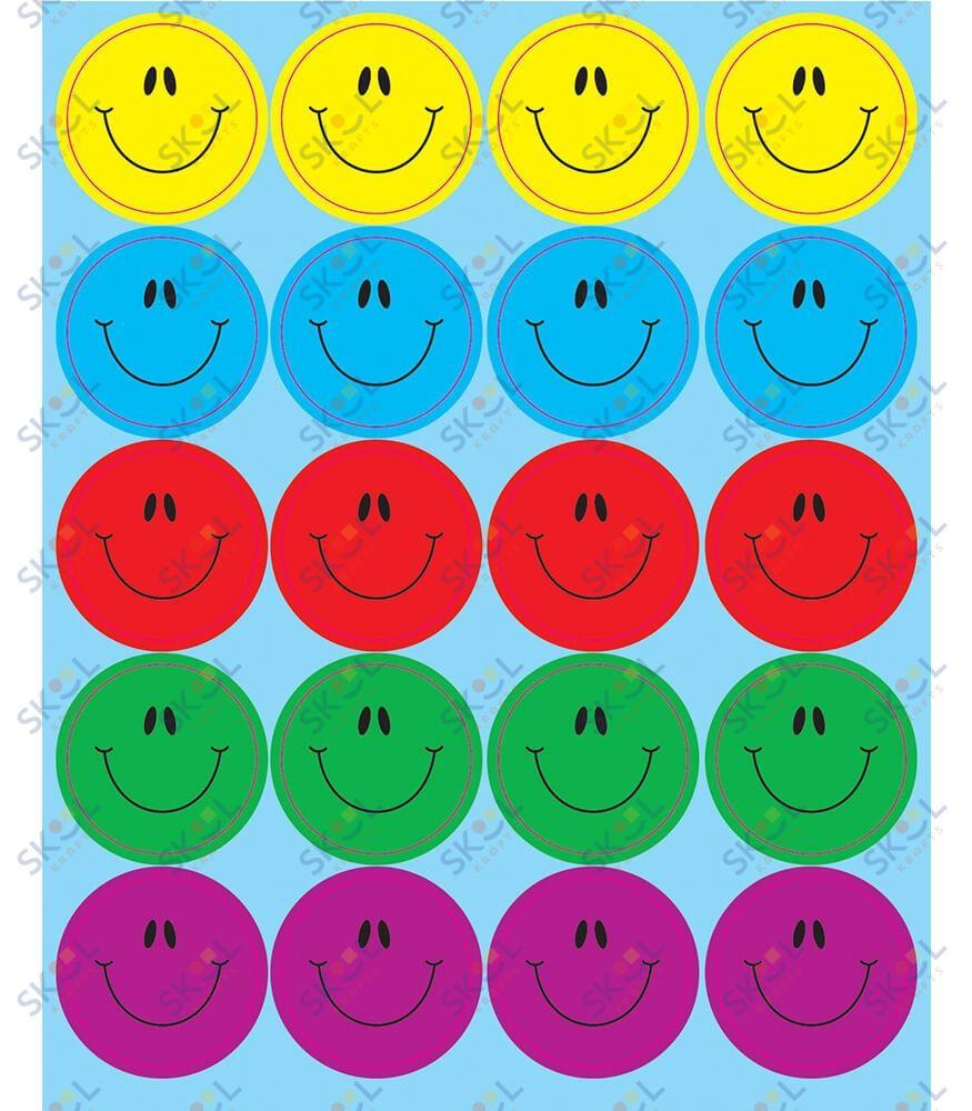 Smiley Face Dazzle Stickers 80/Stickers