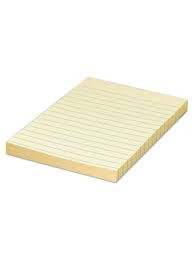 Sticky Notes Ruled (3" X 3", Yellow, 120/pk)