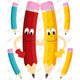 Happy Pencil Double CENTERPIECE 24x28