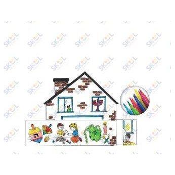 The Chanukah house Coloring Game 24 Sets