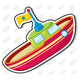 boat sticker centerpiece 24x28