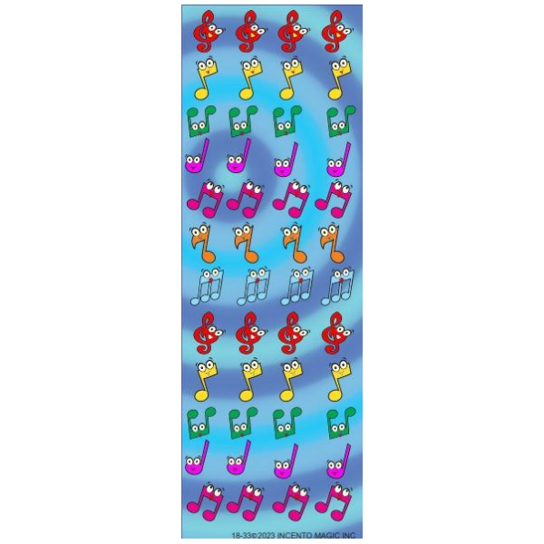 Music Notes Die-cut Stickers 25/pk