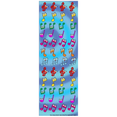 Music Notes Die-cut Stickers 25/pk
