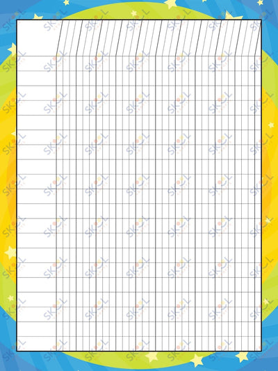 Class Incentive Charts - blue green concentric circles (18x24-inch)