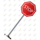stop sign with stick centerpiece / accent 24x28