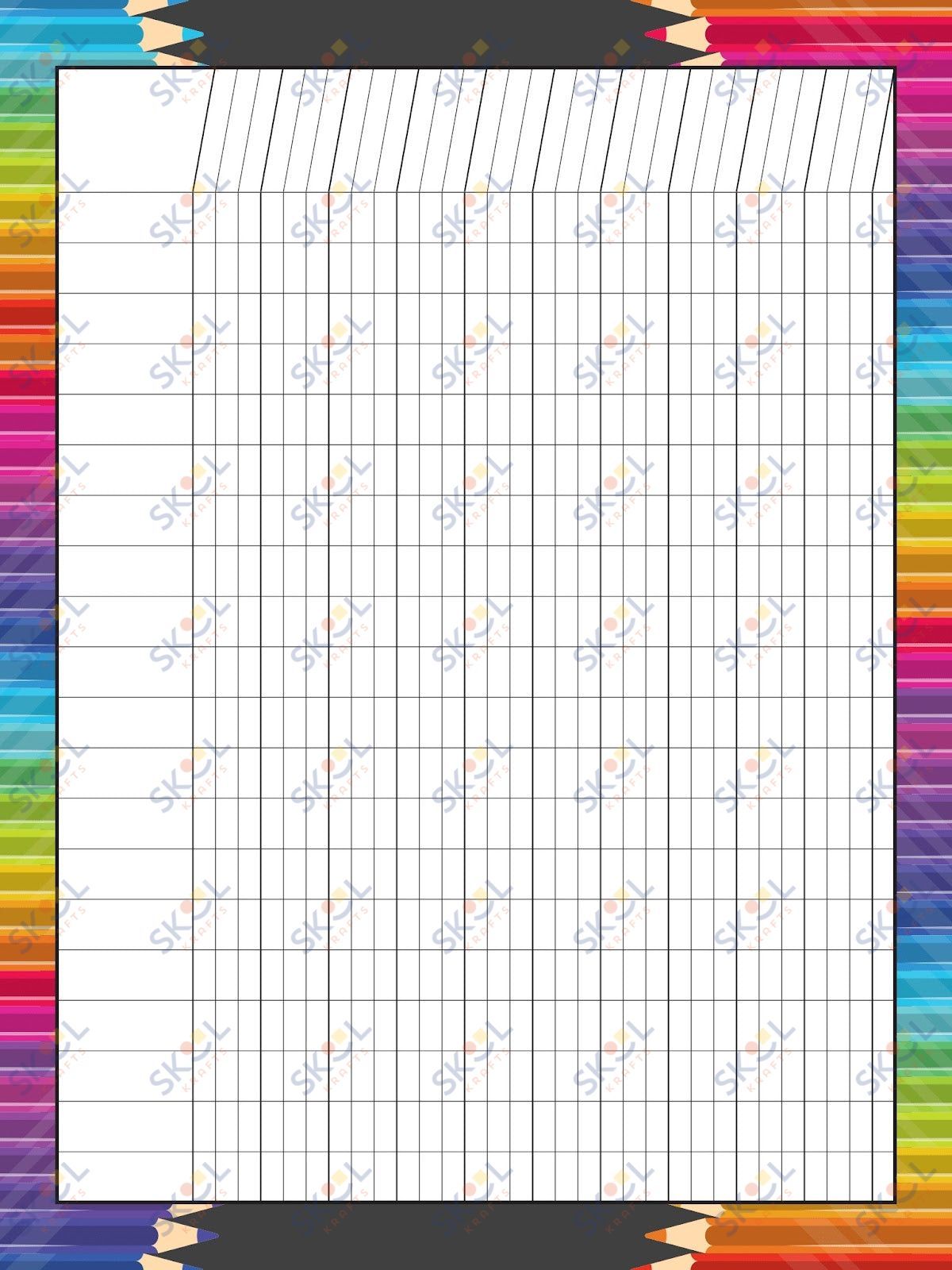 Class Incentive Charts - colored pencils (18x24-inch)