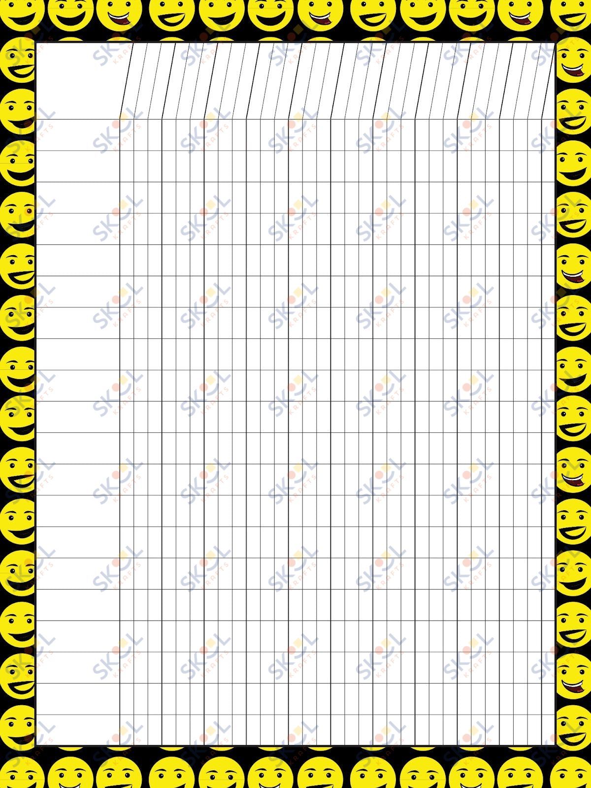 Class Incentive Charts - smileys (18x24-inch)