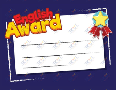 Awards - English Award 12 Pack (11x8.5)