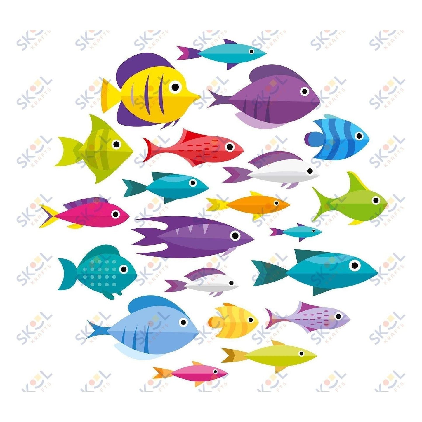 our school of fish centerpiece 24x28