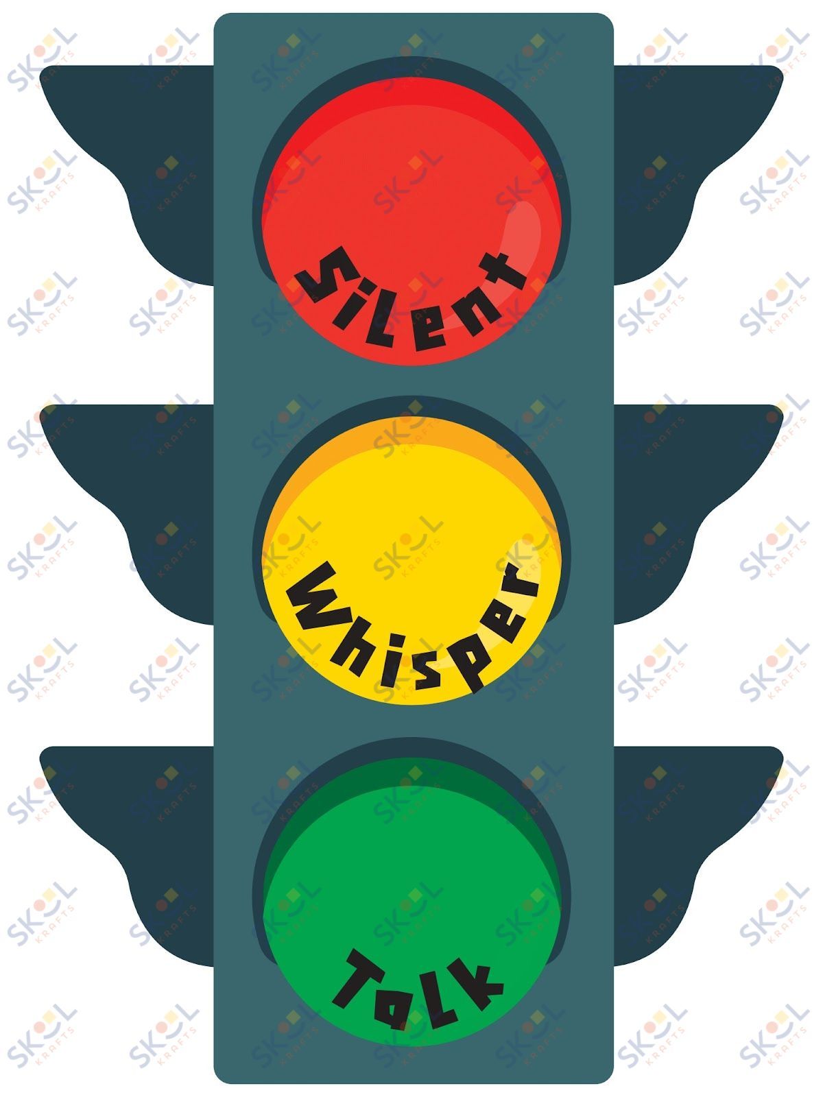 Silent whisper talk traffic light (18x24)