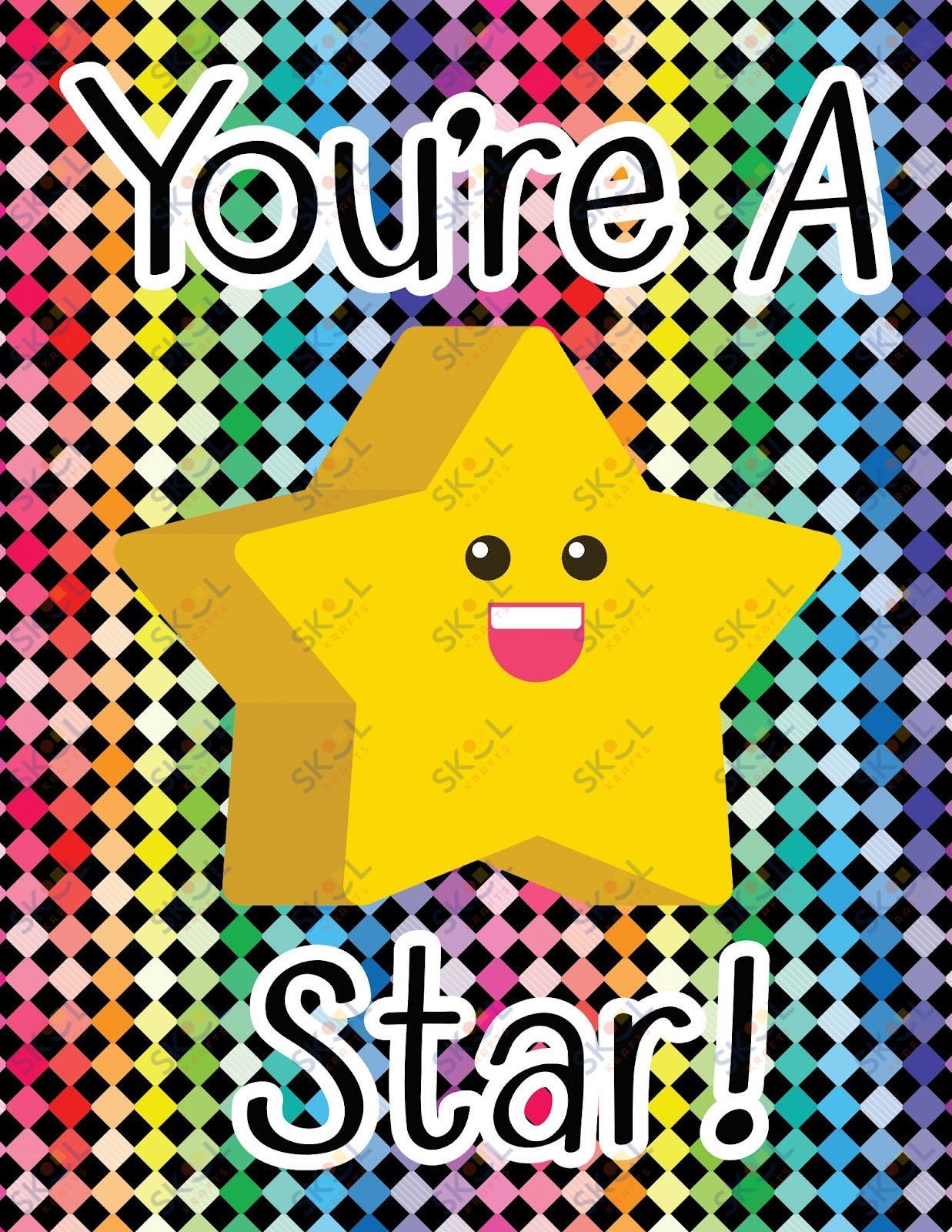 Awards - You're a star - needs work 12 Pack (11x8.5)