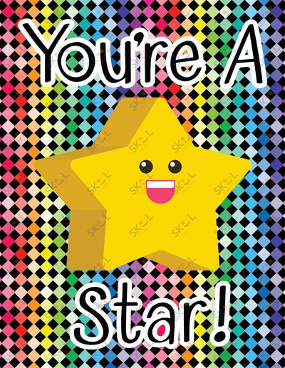 Awards - You're a star - needs work 12 Pack (11x8.5)