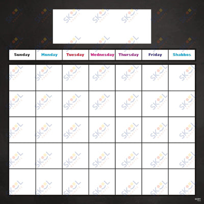 24x24 chalkboard calendar (English) 1