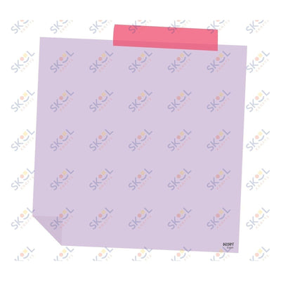 Purple tape sticky note CENTERPIECE