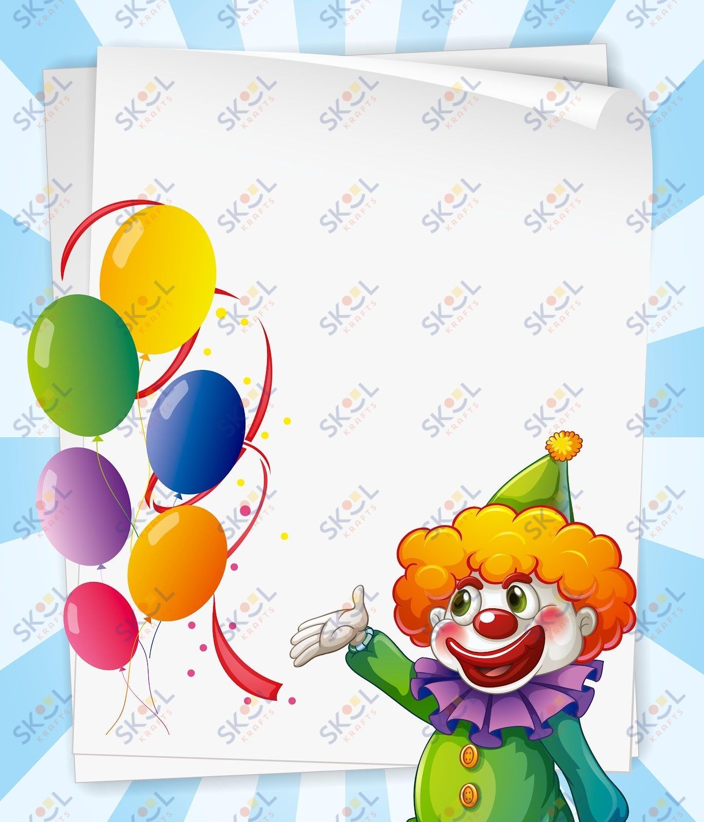 clown poster CENTERPIECE 24x28