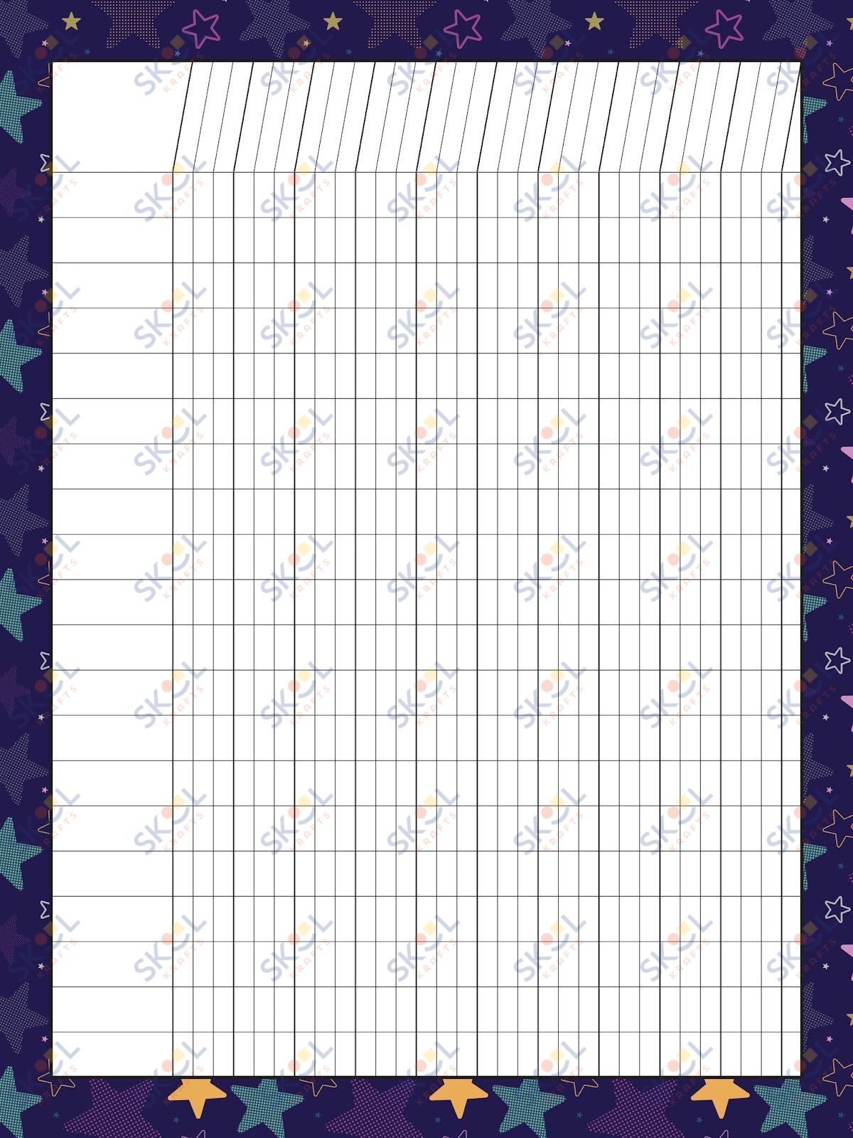 Class Incentive Charts - stars (18x24-inch)