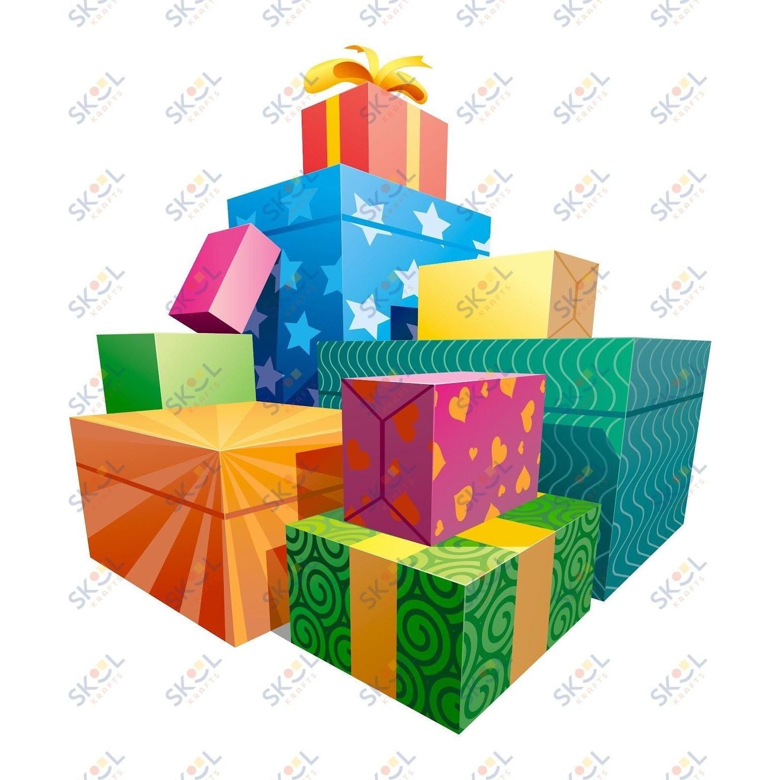 Stack of Presents Wall Art Decorit Limited Time Offer – Skool Krafts