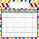 colorful pattern english calendar 24x24