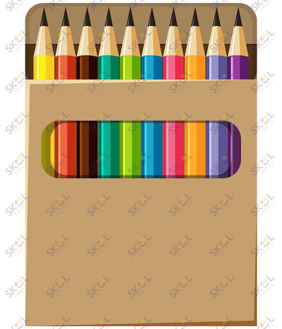 color pencil box centerpiece 24x28