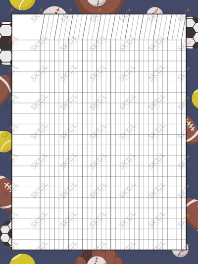 Class Incentive Charts - sports balls (18x24-inch)