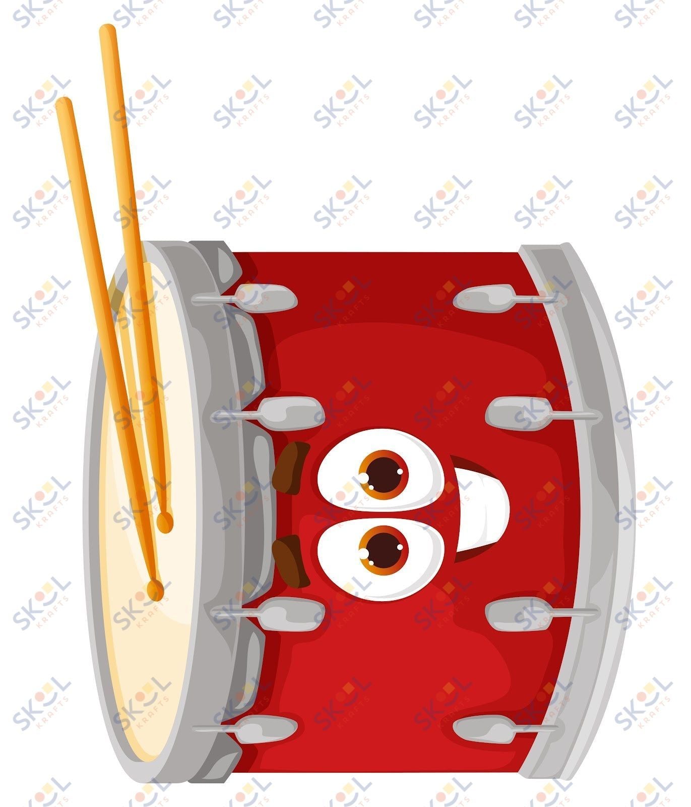 Cartoon Drum CENTERPIECE 24x28