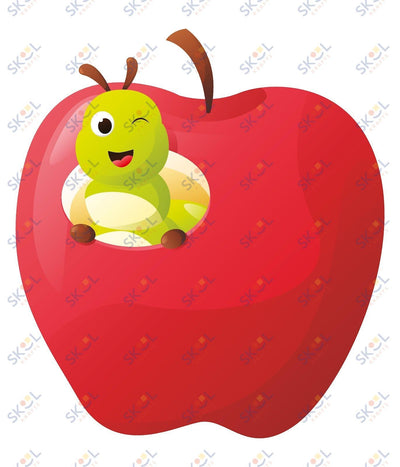 Happy apple with worm centerpiece 24x28