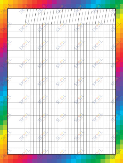 Class Incentive Charts - rainbow pixels (18x24-inch)