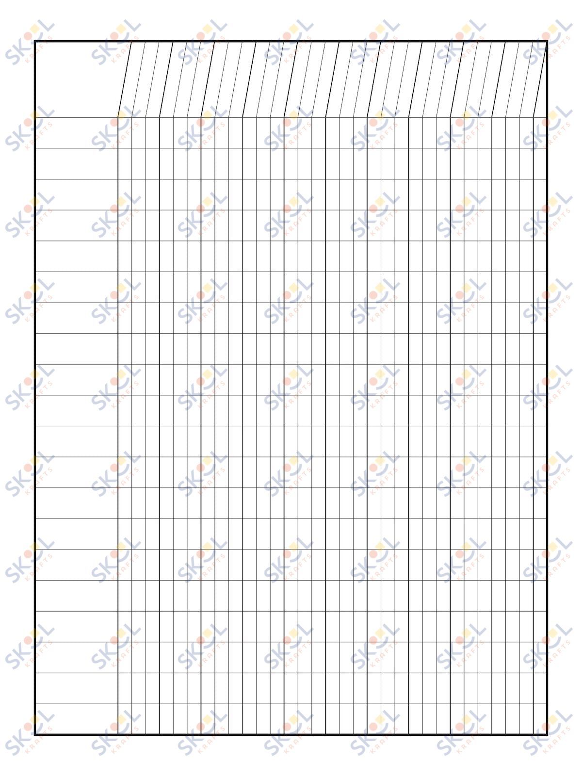 Class Incentive Charts - blank/plain english direction (18x24-inch)