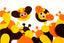 Bee Foam Shape 3 1/4"x 2 1/4" 20 sets