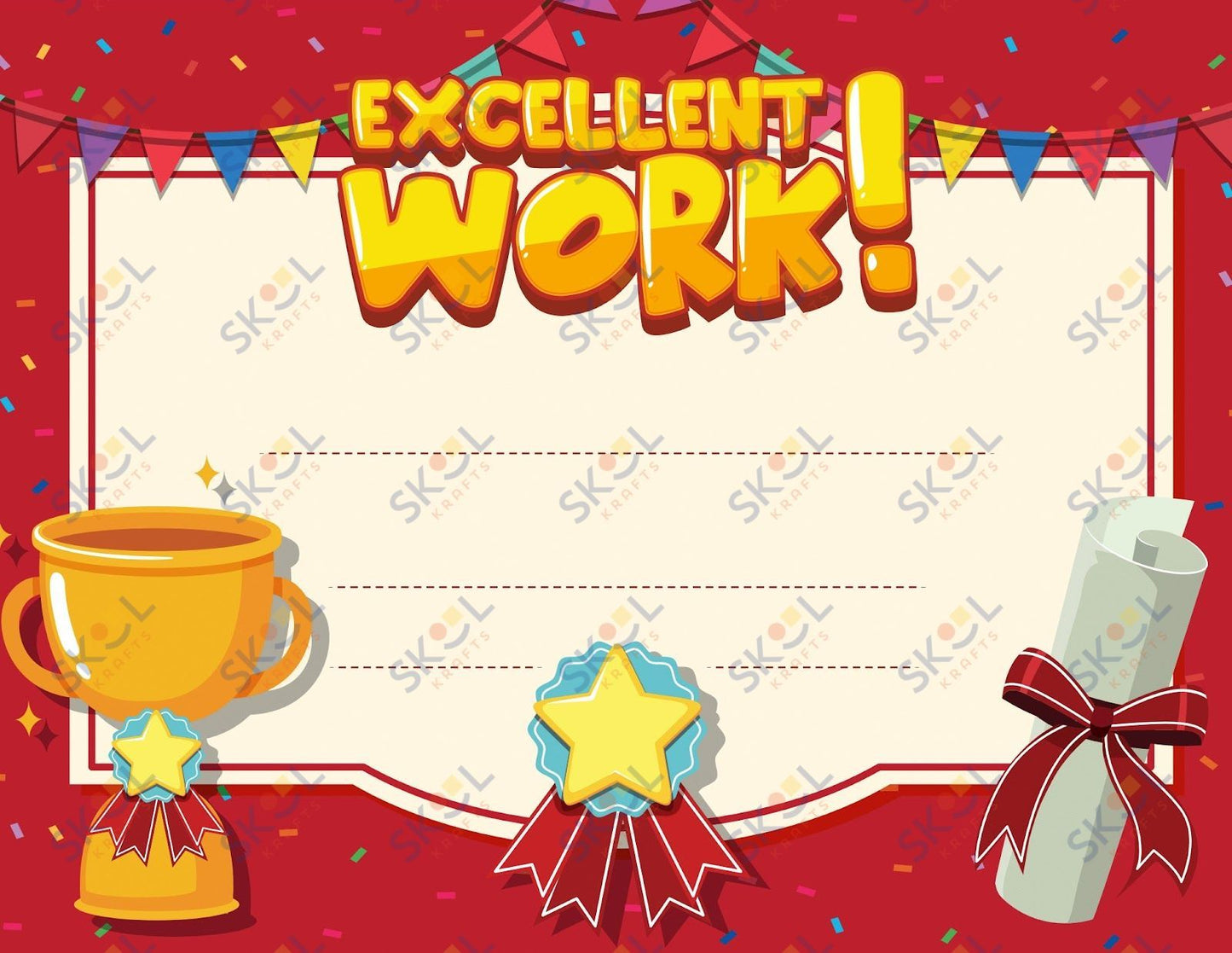 Awards - Excellent Work 12 Pack (11x8.5)