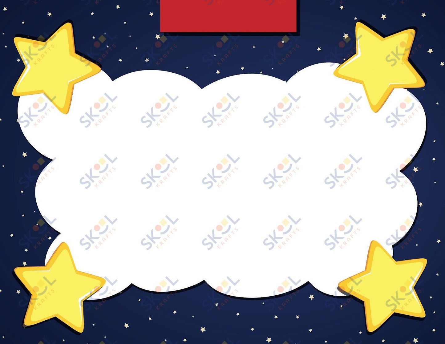 Awards - blank cloud - starry sky bg 12 Pack (11x8.5)