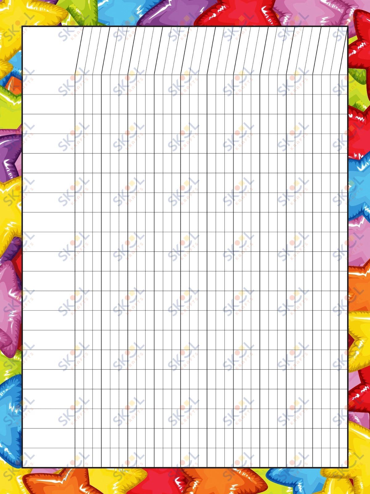 Class Incentive Charts - star ballons (18x24-inch)