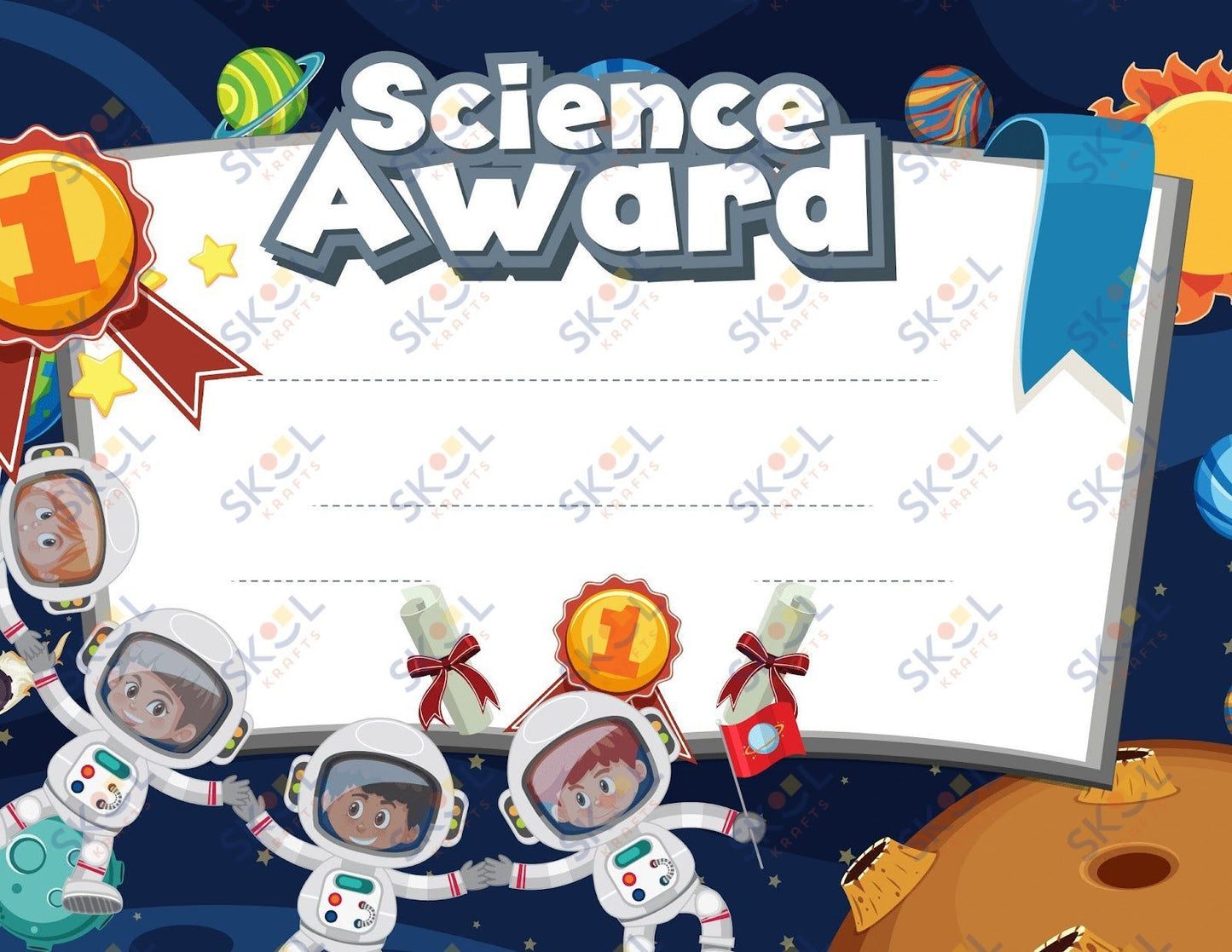 Awards - Science Award - astronaut children 12 Pack (11x8.5)