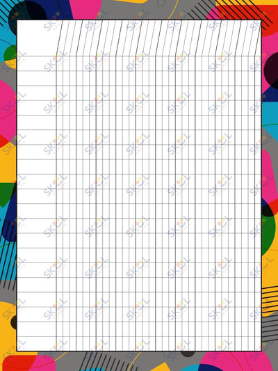 Class Incentive Charts - shapes and lines (18x24-inch)