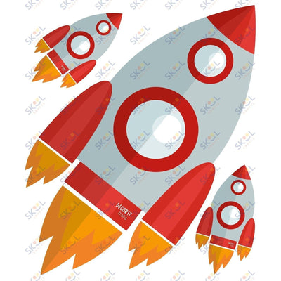 Reading is a blast....Rocketship CENTERPIECE 24x28