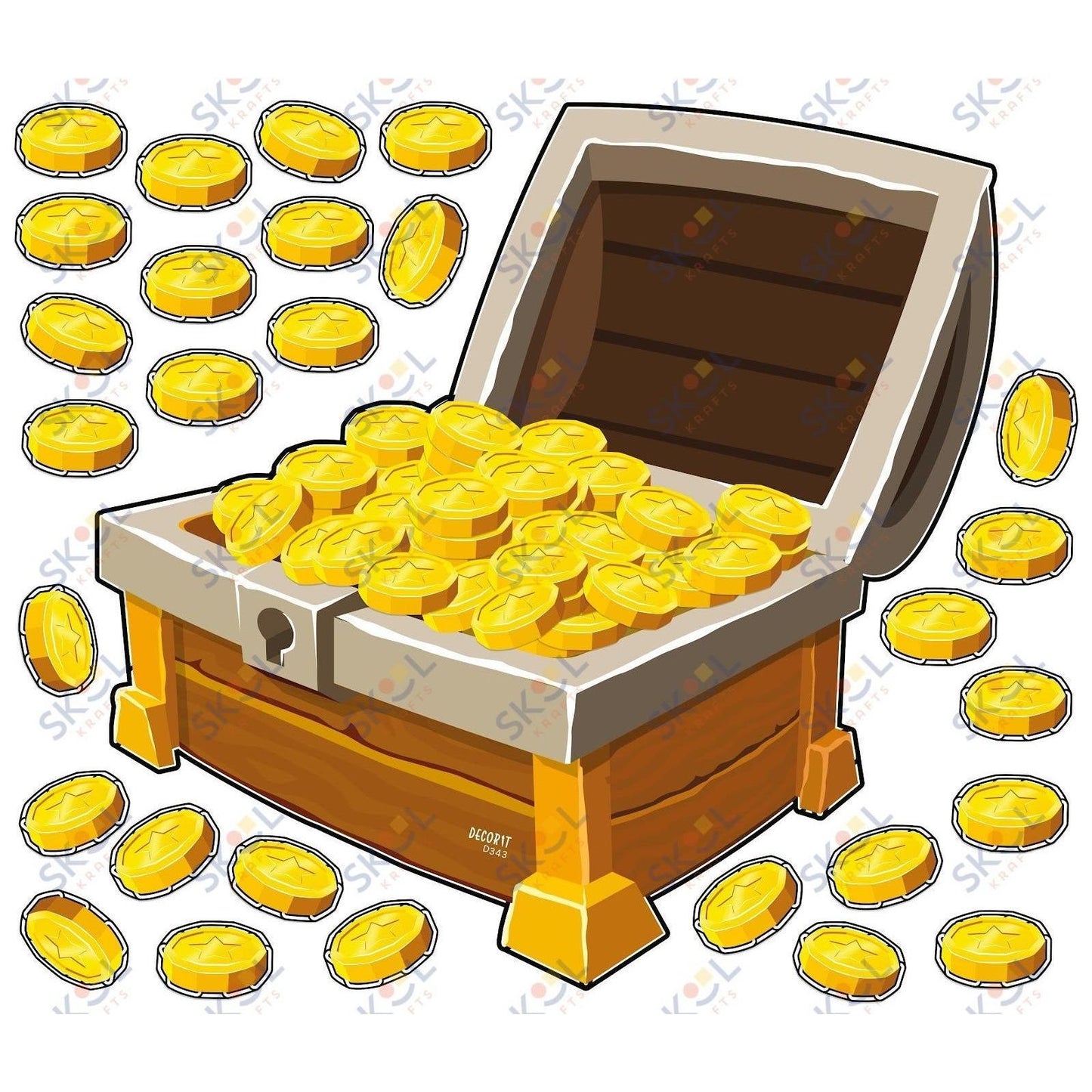 Open Treasure Chest CENTERPIECE 24x28