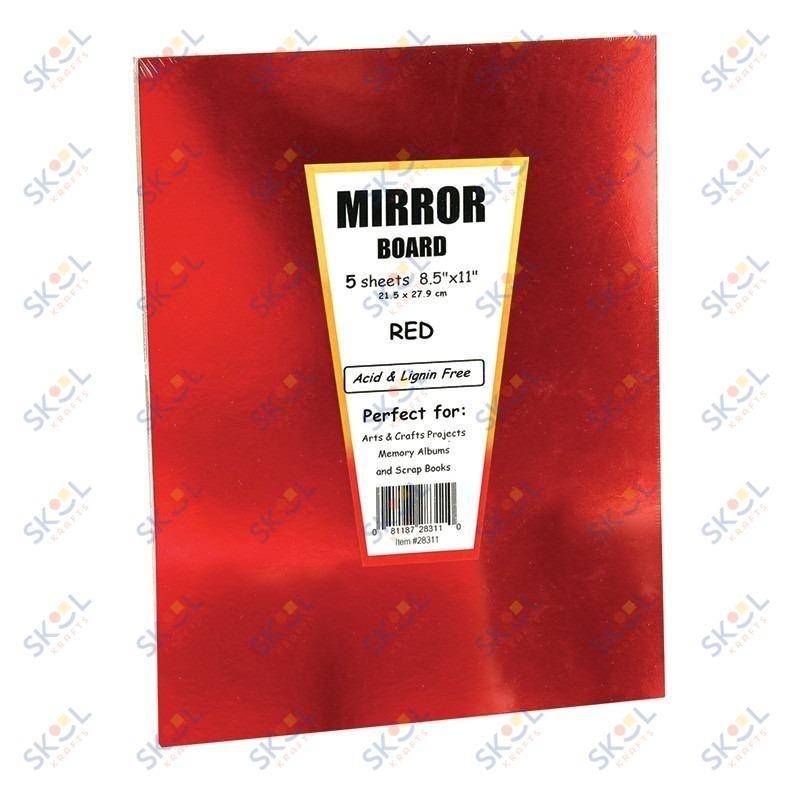 Mirror Board Sheets (Gold, 8.5 X 11, 25 Sheets)