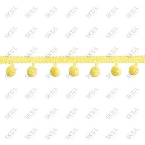 yellow mini pom pom garland: 0.5"x 2 yards