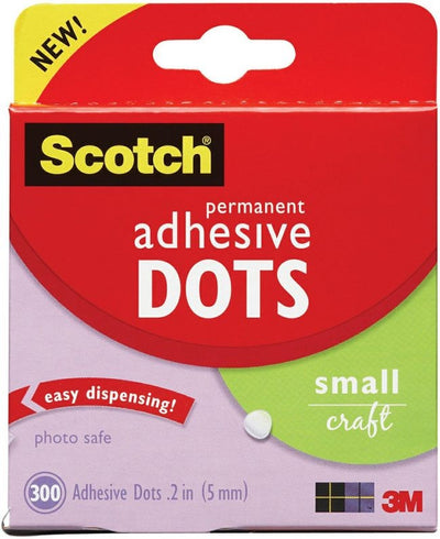 Mini Permanent Glue Dots (5mm) 300/pk